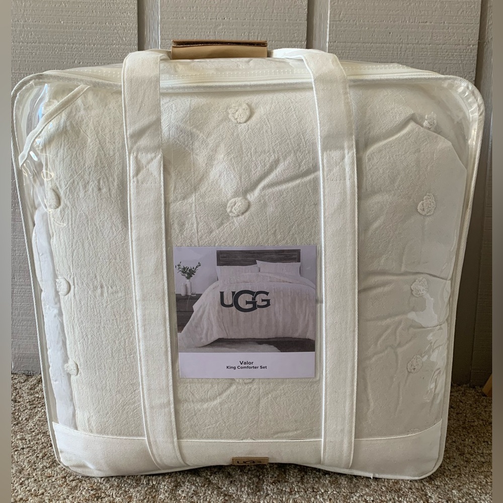 UGG White King Comforter Set